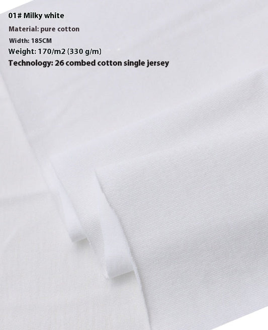 KTX-416275 Lightweight 100% Cotton Knitted T-Shirt for Dolls - Ideal for Spring with Floral Design