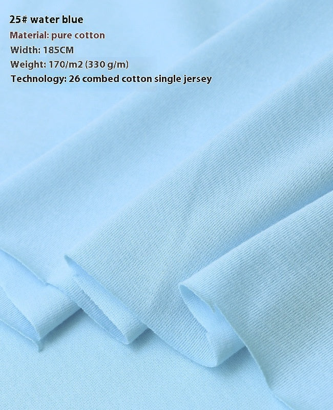 KTX-416275 Lightweight 100% Cotton Knitted T-Shirt for Dolls - Ideal for Spring with Floral Design