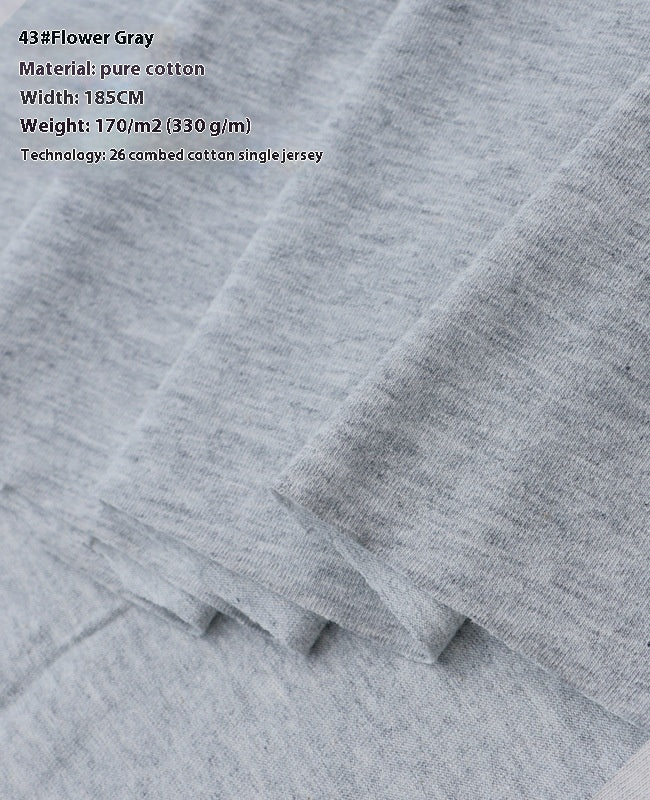 KTX-416275 Lightweight 100% Cotton Knitted T-Shirt for Dolls - Ideal for Spring with Floral Design