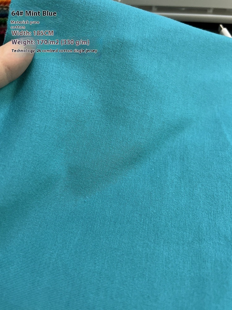 KTX-416275 Lightweight 100% Cotton Knitted T-Shirt for Dolls - Ideal for Spring with Floral Design