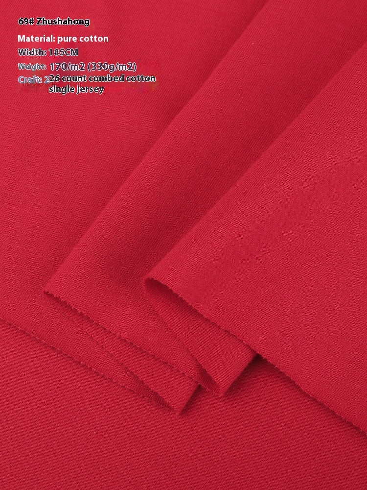 KTX-416275 Lightweight 100% Cotton Knitted T-Shirt for Dolls - Ideal for Spring with Floral Design