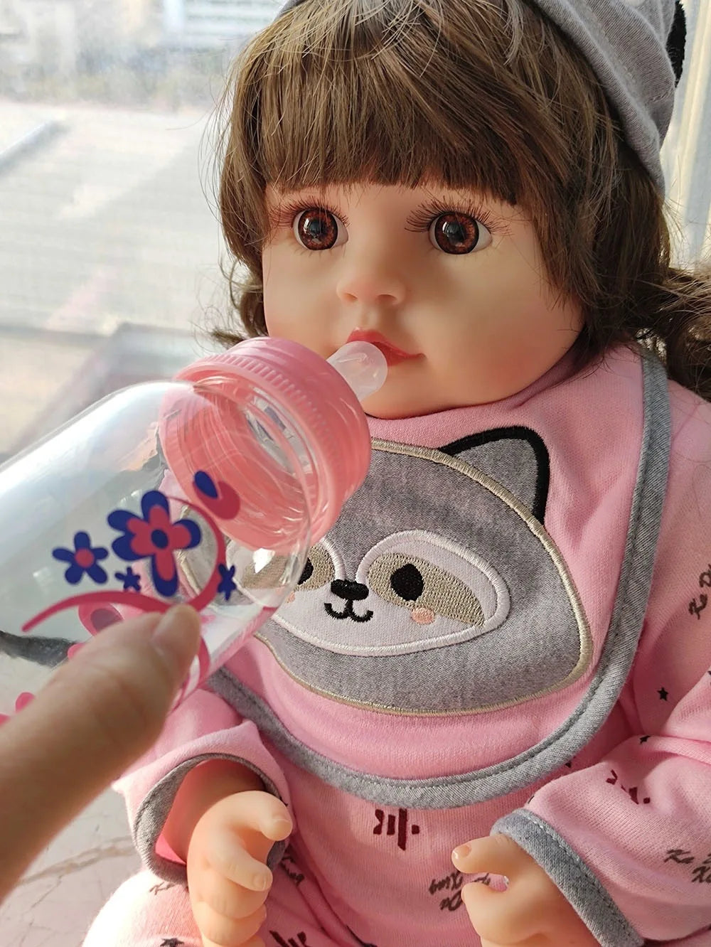 KTX-416403 Lifelike Silicone Reborn Baby Doll - 45 cm Realistic Full Body Toy for Children