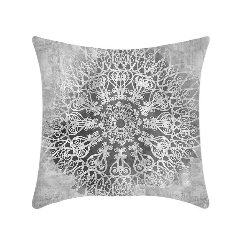 KTX-416403 Mandala Ethnic Print Single-Sided Bolster Cushion - 45x45cm, Various Colors
