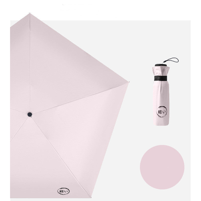 KTX-416403 Ultra-Light Compact Thumb Umbrella with UPF 50+ UV Protection in Solid Colors and Prints