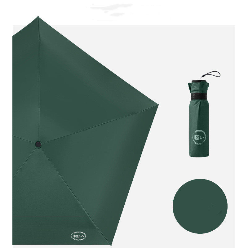 KTX-416403 Ultra-Light Compact Thumb Umbrella with UPF 50+ UV Protection in Solid Colors and Prints