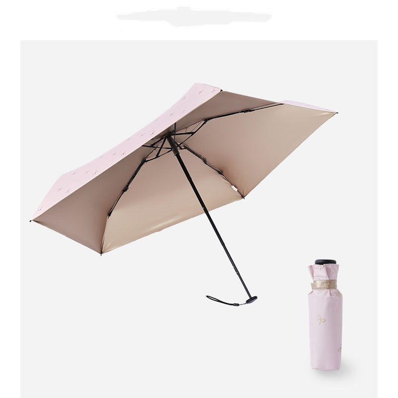 KTX-416403 Ultra-Light Compact Thumb Umbrella with UPF 50+ UV Protection in Solid Colors and Prints