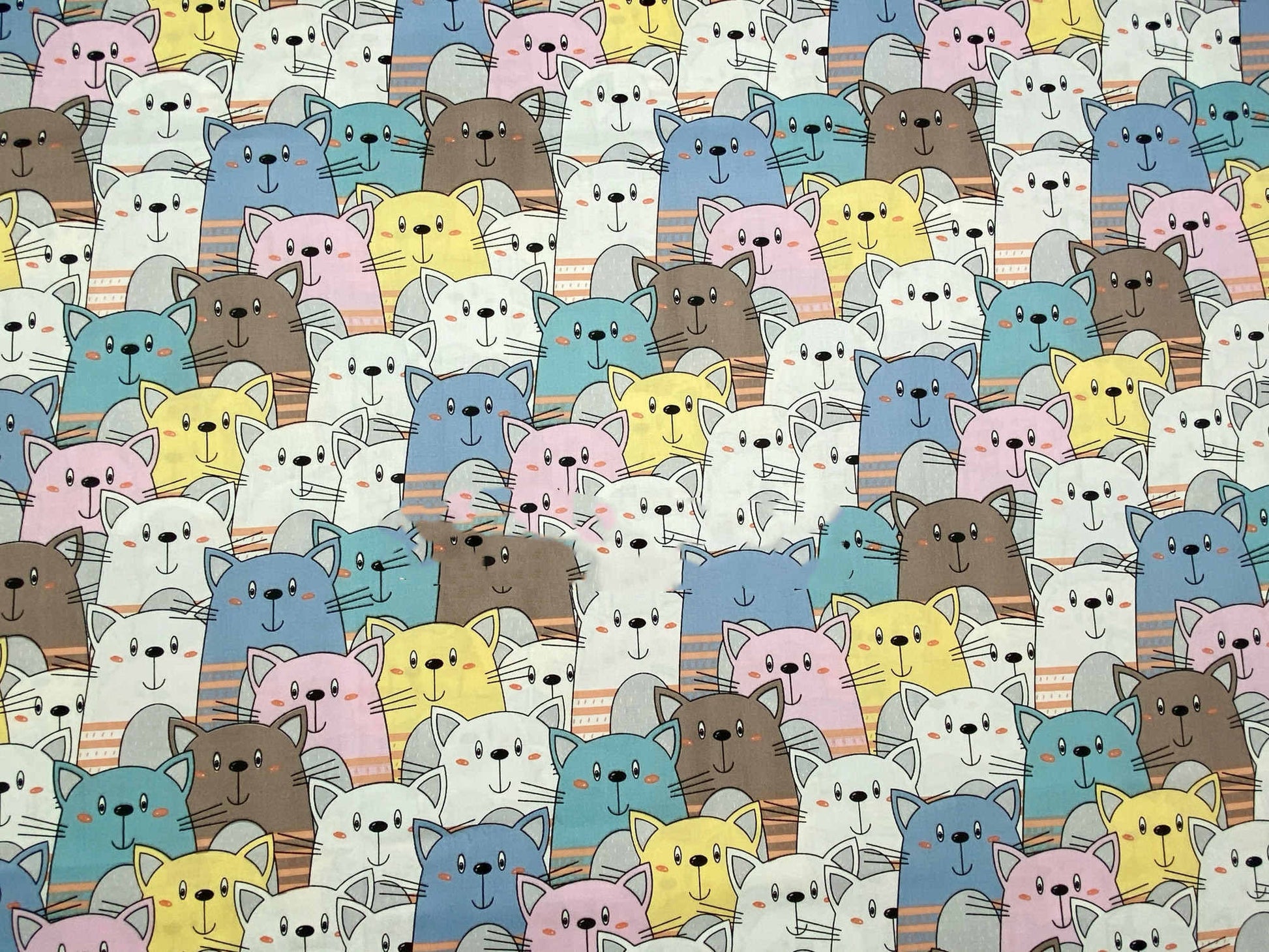 KTX-416531 Cotton Twill Quilt Cover with Cartoon Plant and Animal Prints - Multiple Colors Available