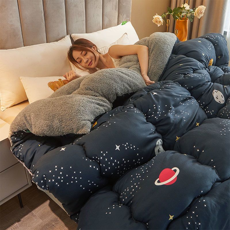 KTX-416723 Thickened Bamboo Fiber Winter Quilt – All Seasons, Various Cute Designs