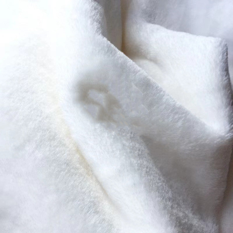 KTX-417299 Super Soft Polyester Blanket - Short Plush Fabric for Home Textiles and Apparel