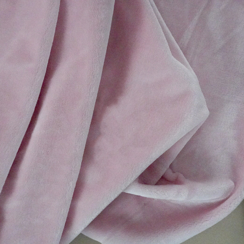 KTX-417299 Super Soft Polyester Blanket - Short Plush Fabric for Home Textiles and Apparel