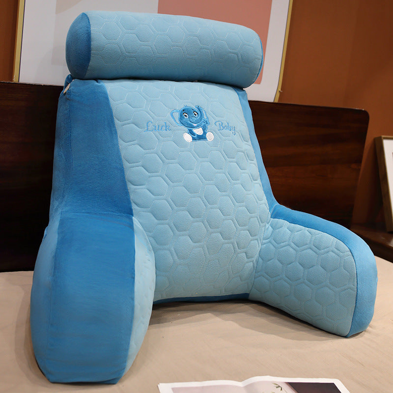 KTX-417683 Warm Latex Fabric Increased Lumbar Support Cushion with Removable Washable Liner