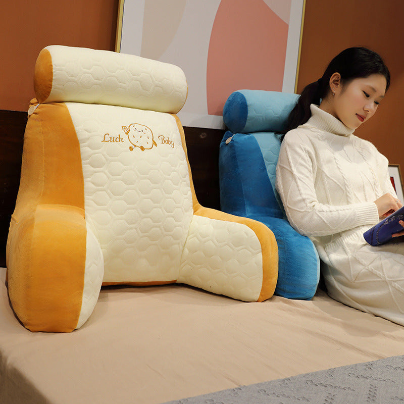 KTX-417683 Warm Latex Fabric Increased Lumbar Support Cushion with Removable Washable Liner