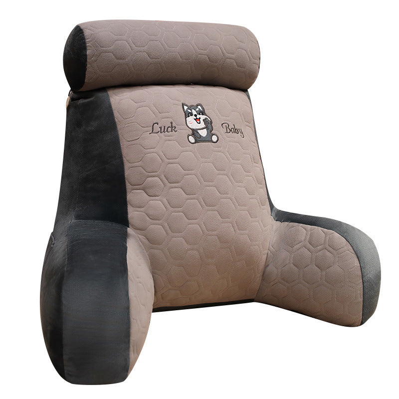 KTX-417683 Warm Latex Fabric Increased Lumbar Support Cushion with Removable Washable Liner