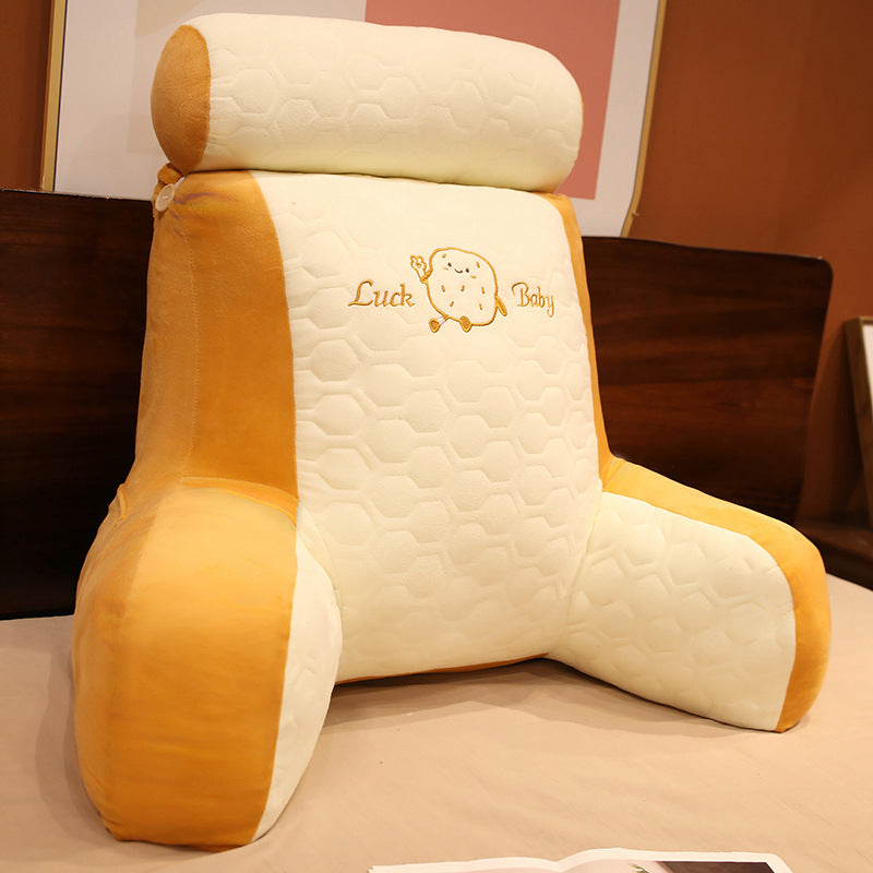 KTX-417683 Warm Latex Fabric Increased Lumbar Support Cushion with Removable Washable Liner