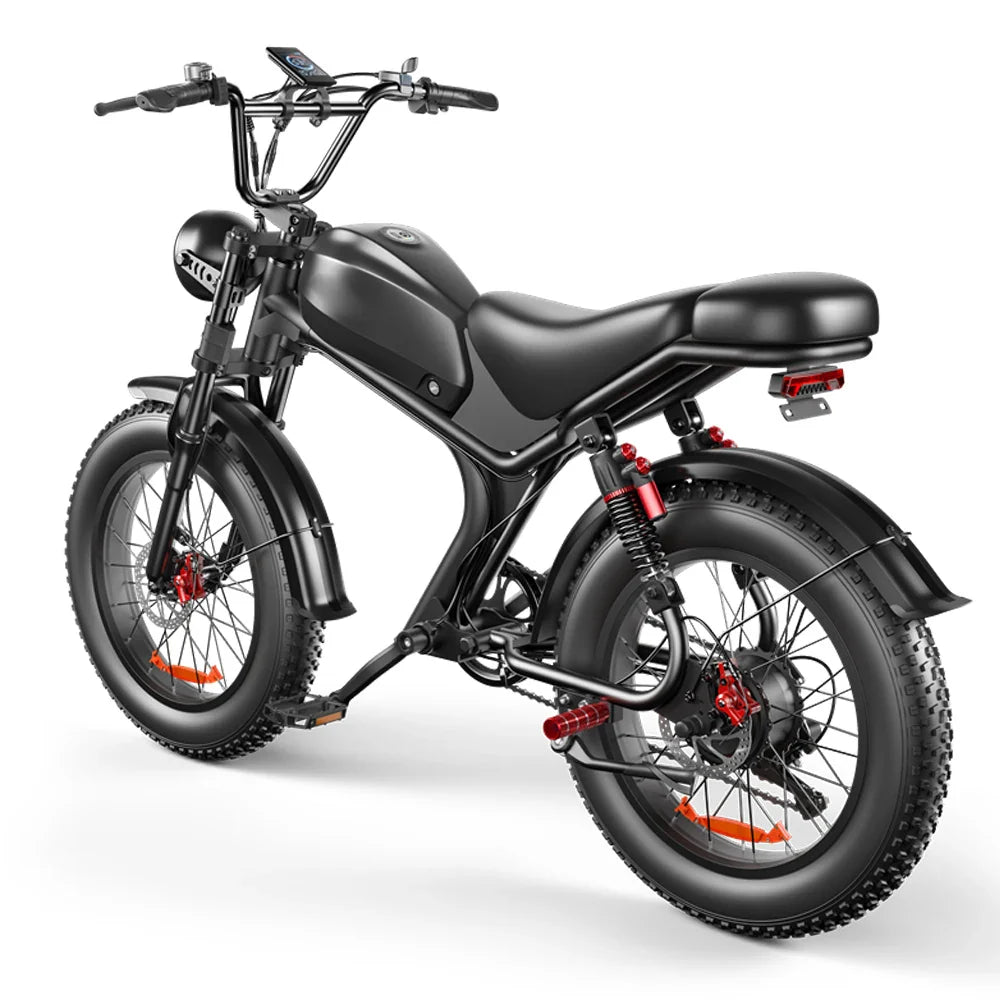 KTX-417811 20 Inch Electric Fatbike with 1000W Motor, 48V 20Ah Battery, 7 Speed Gears, and Disc Brakes