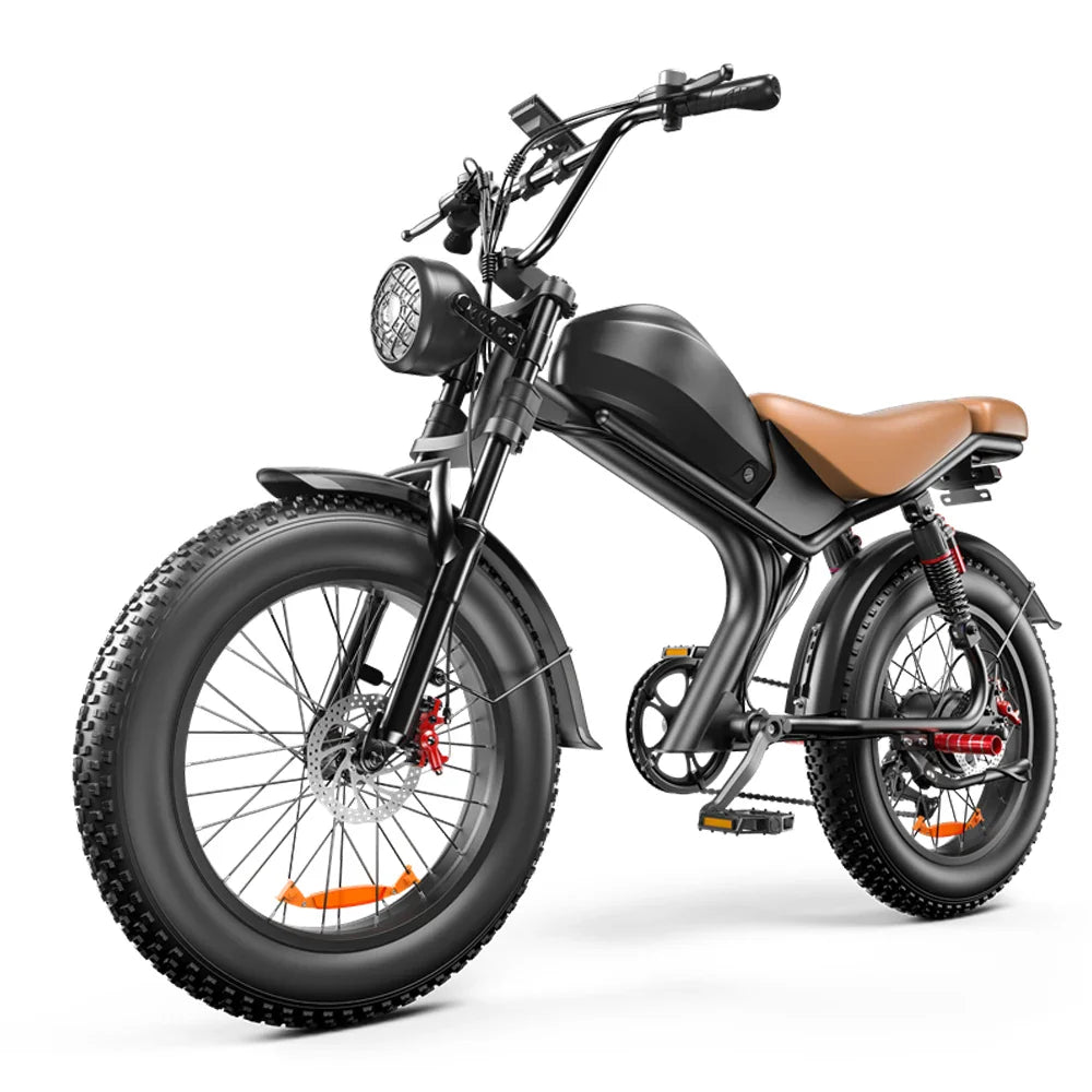 KTX-417811 20 Inch Electric Fatbike with 1000W Motor, 48V 20Ah Battery, 7 Speed Gears, and Disc Brakes