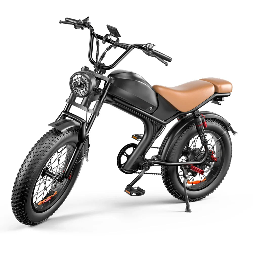 KTX-417811 20 Inch Electric Fatbike with 1000W Motor, 48V 20Ah Battery, 7 Speed Gears, and Disc Brakes