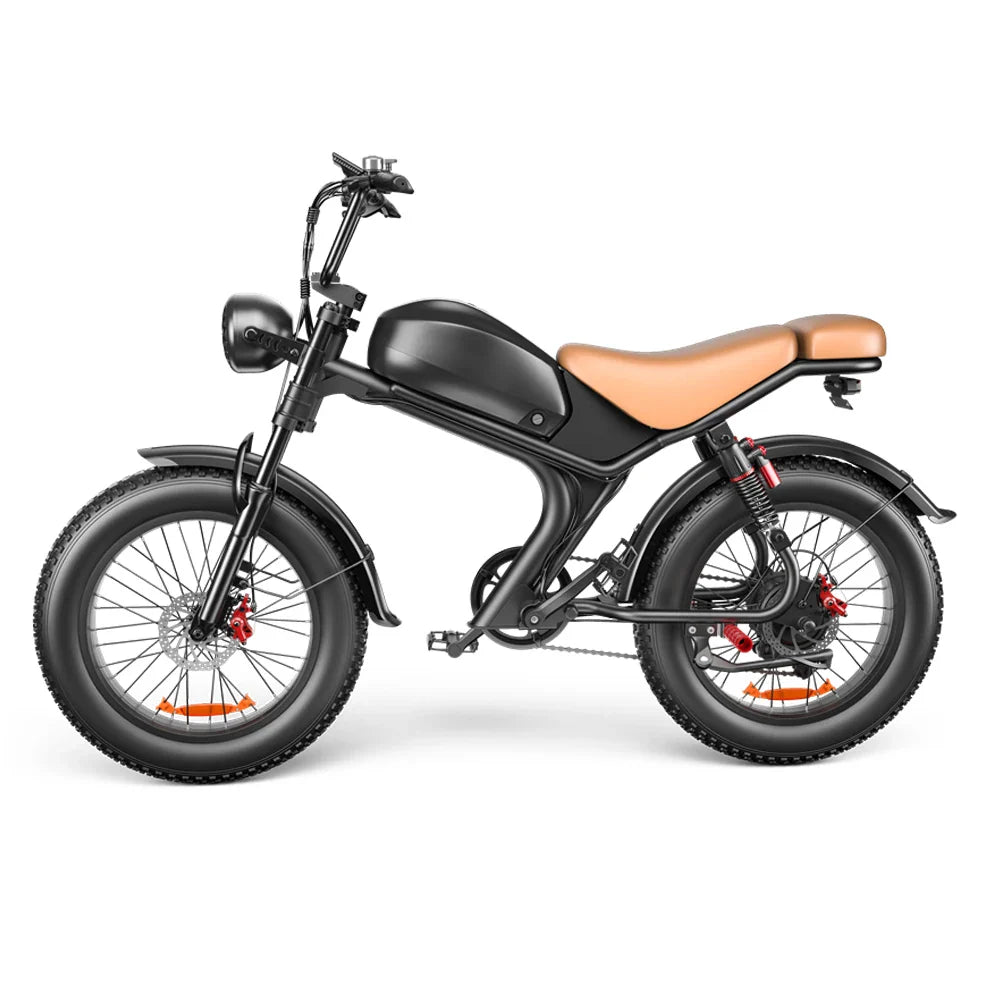 KTX-417811 20 Inch Electric Fatbike with 1000W Motor, 48V 20Ah Battery, 7 Speed Gears, and Disc Brakes