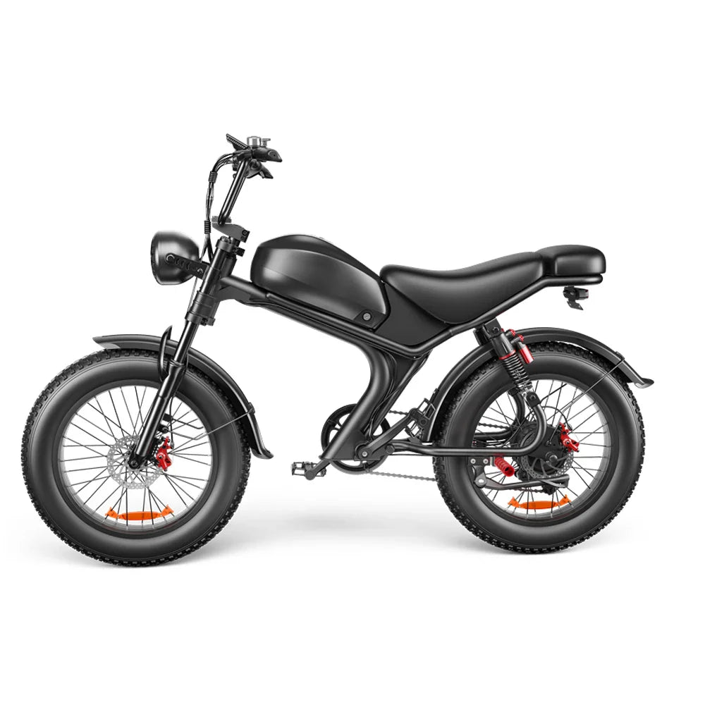 KTX-417811 20 Inch Electric Fatbike with 1000W Motor, 48V 20Ah Battery, 7 Speed Gears, and Disc Brakes
