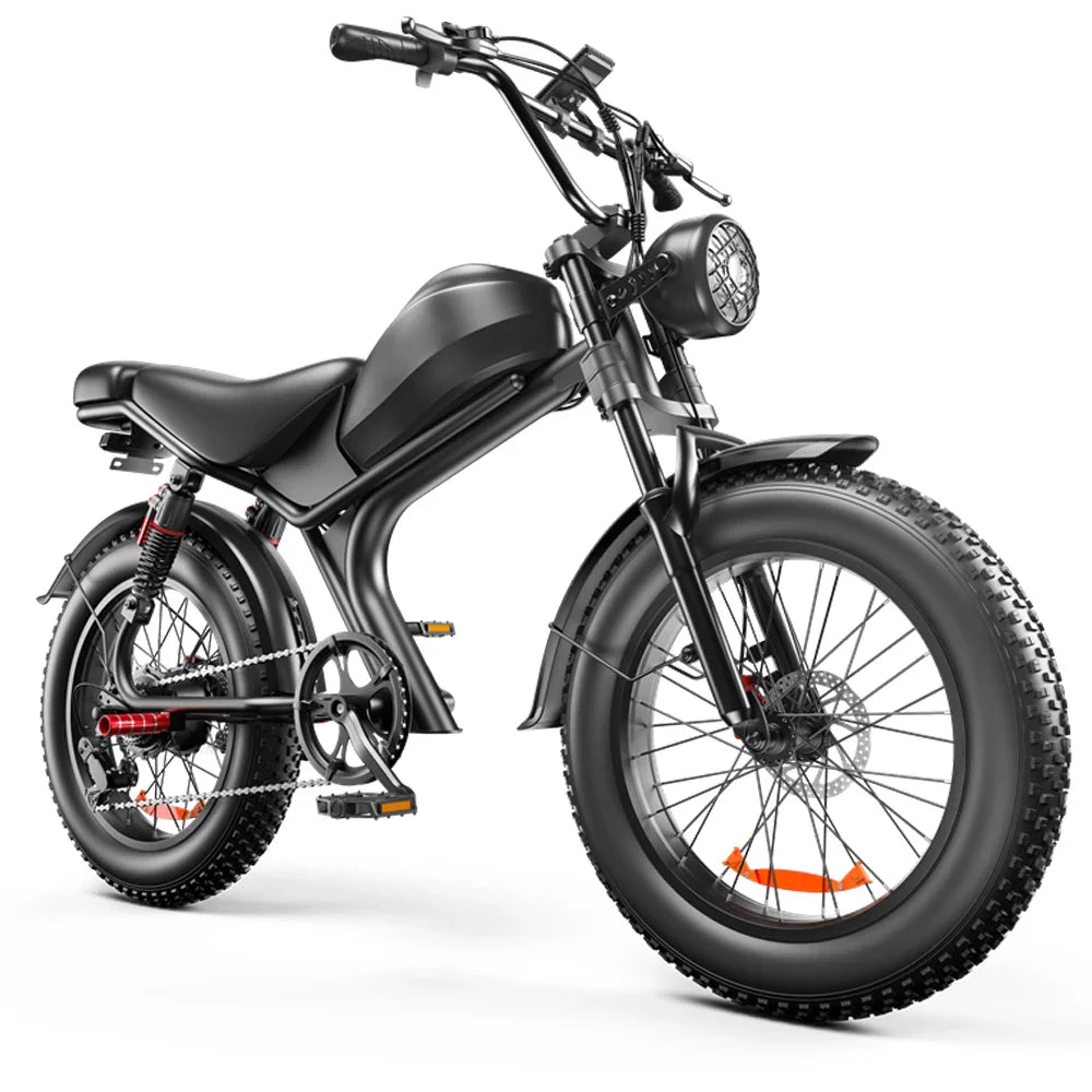 KTX-417811 20 Inch Electric Fatbike with 1000W Motor, 48V 20Ah Battery, 7 Speed Gears, and Disc Brakes