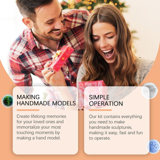 KTX-417811 3D Hand Mold Gypsum Production Kit with Clay Sculpture Materials