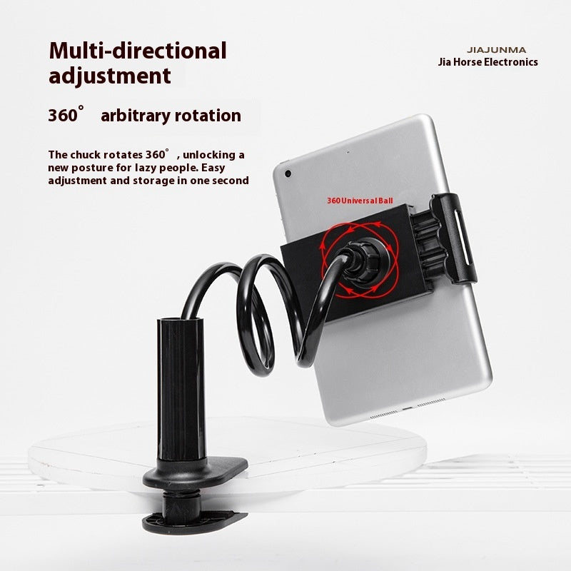 KTX-417939 360-Degree Lazy Spiral Mobile Phone Holder with Adjustable Clip in Various Colors