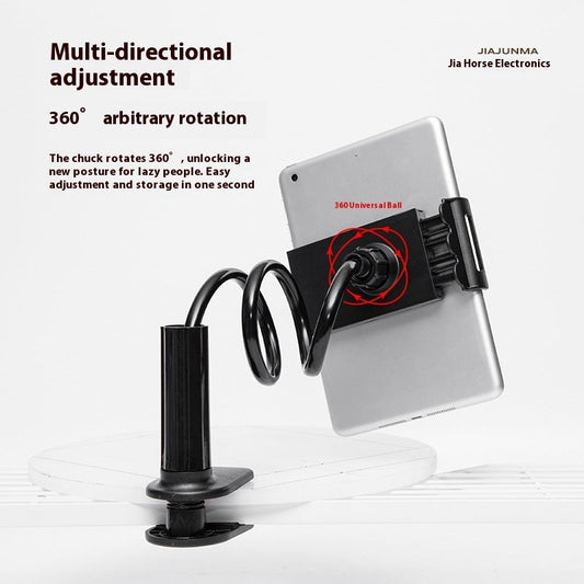 KTX-417939 360-Degree Lazy Spiral Mobile Phone Holder with Adjustable Clip in Various Colors