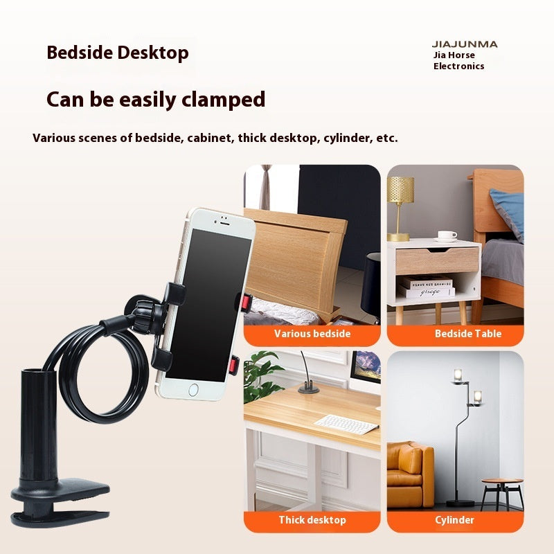 KTX-417939 360-Degree Lazy Spiral Mobile Phone Holder with Adjustable Clip in Various Colors