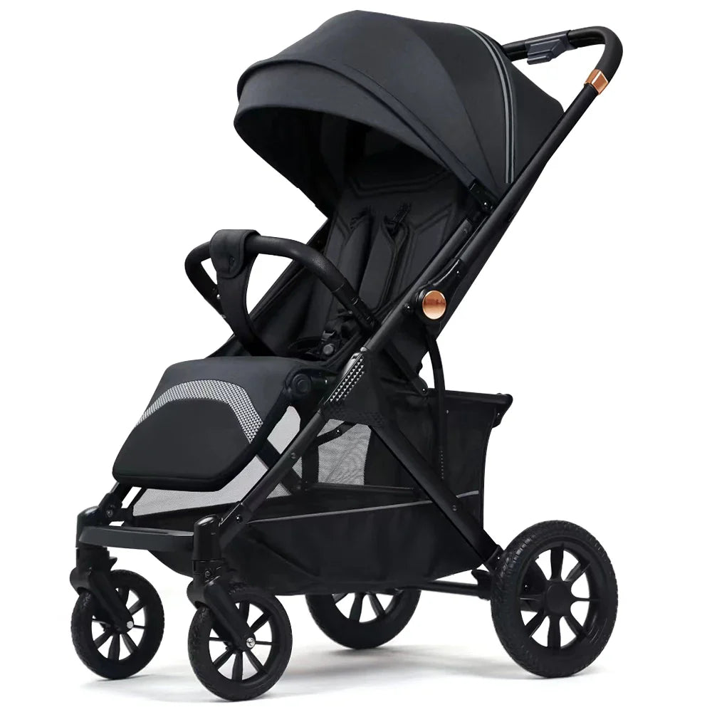 KTX-418067 Luxury 3-in-1 Two-Way Folding Baby Stroller with Portable Pram Carrier for Travel