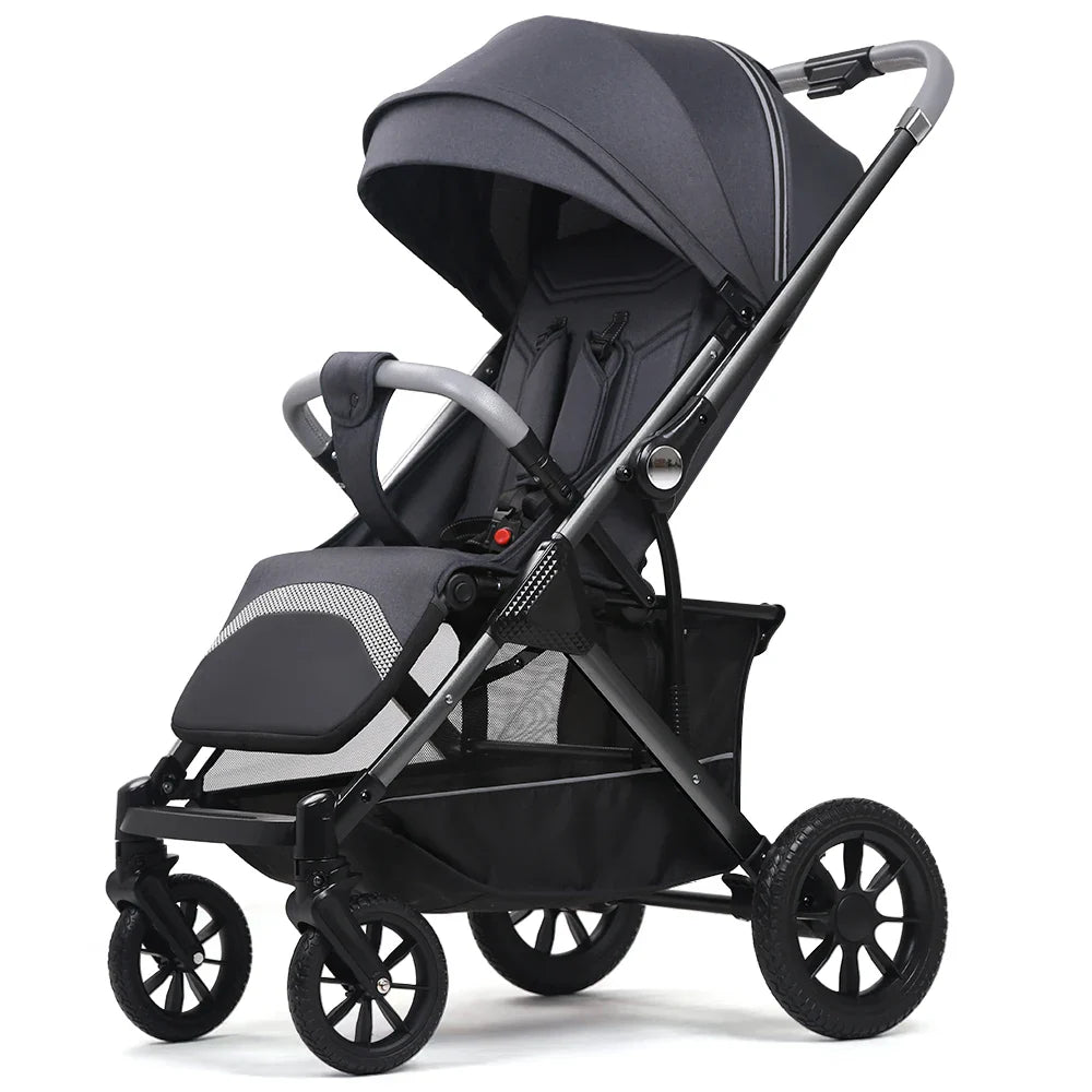 KTX-418067 Luxury 3-in-1 Two-Way Folding Baby Stroller with Portable Pram Carrier for Travel