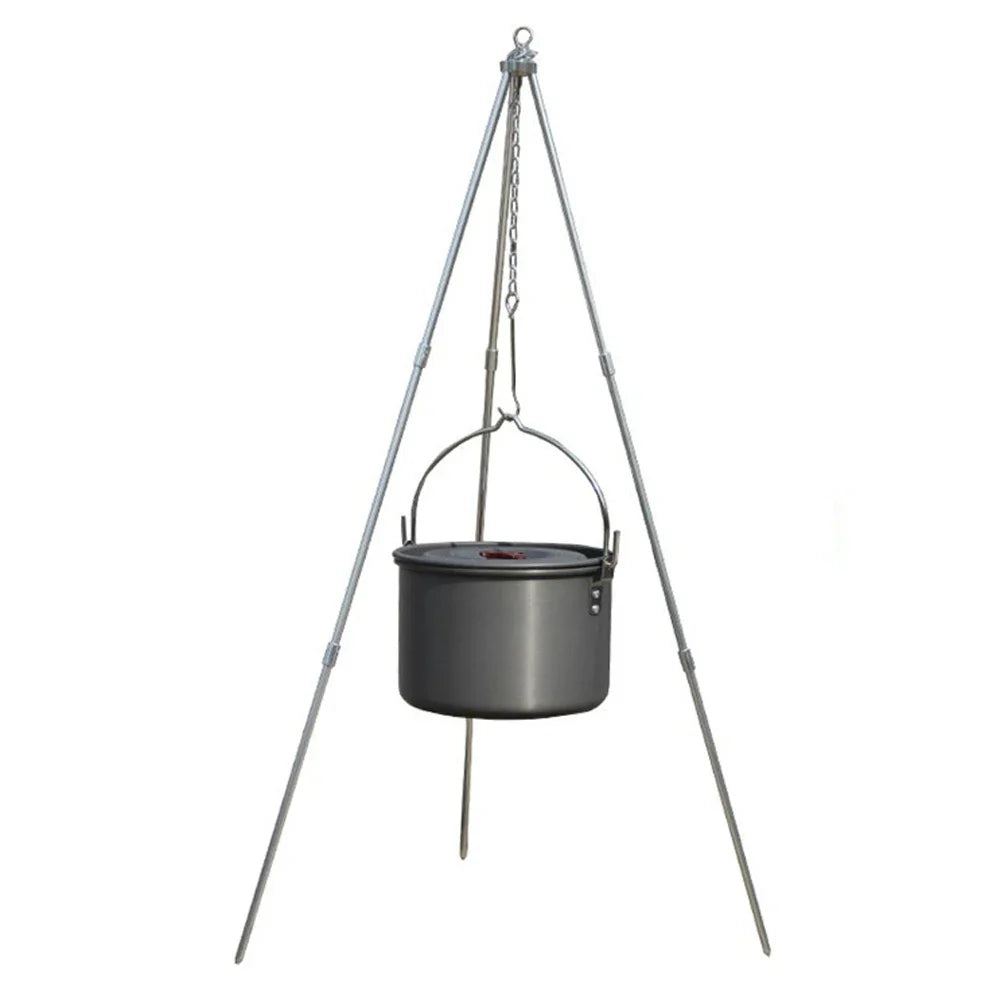 KTX-418387 Durable Aluminium Alloy Tripod Cooking Stand for Outdoor Camping and Picnics