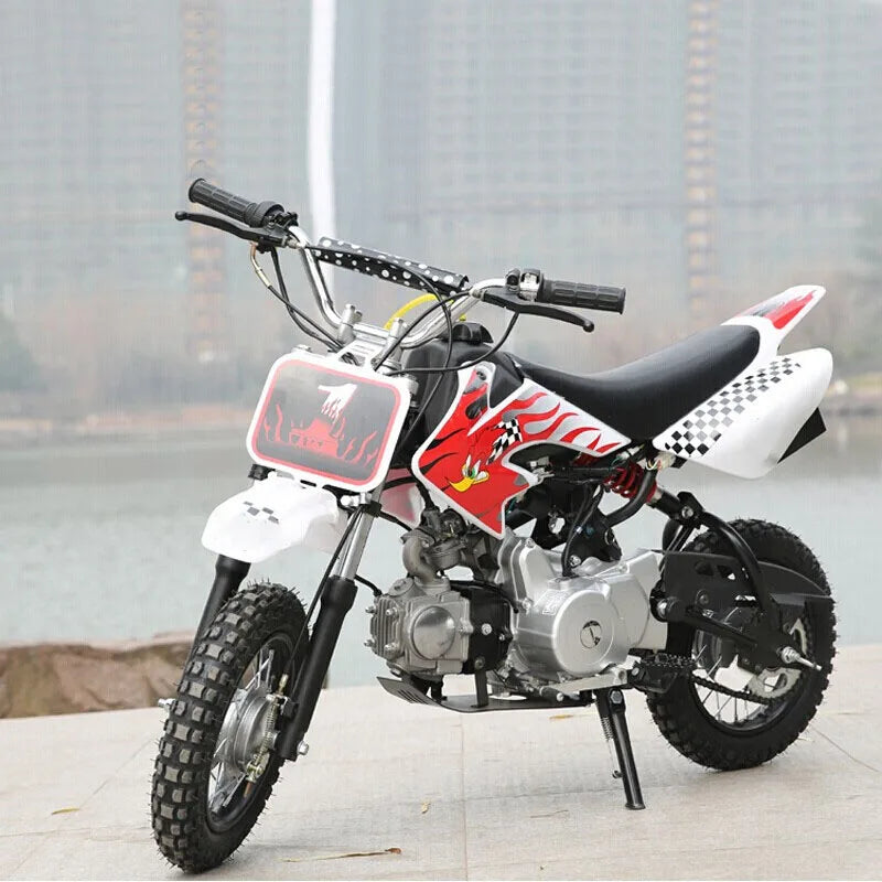 KTX-418451 125cc 4-Stroke Super Pocket Bike Chopper with Electric Ignition, Disc Brakes, and Max Speed of 80km/h