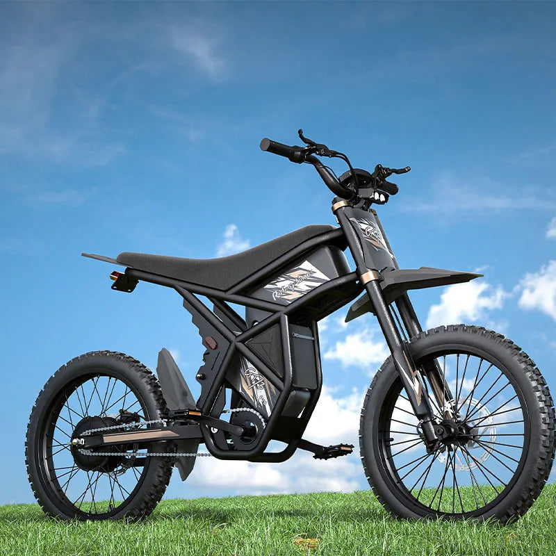 KTX-418579 60V Fat Tire Electric Mountain Bike with Dual Batteries, 3-Speed and Hydraulic Disc Brakes