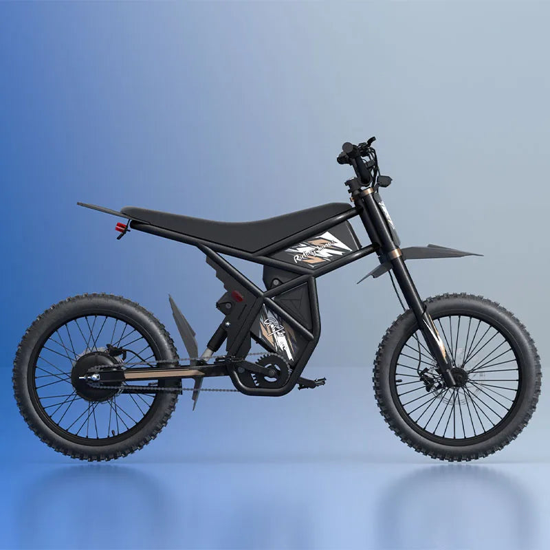 KTX-418579 60V Fat Tire Electric Mountain Bike with Dual Batteries, 3-Speed and Hydraulic Disc Brakes