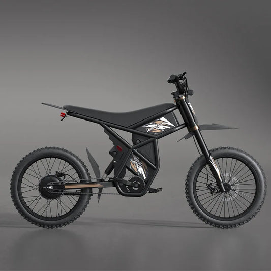 KTX-418579 60V Fat Tire Electric Mountain Bike with Dual Batteries, 3-Speed and Hydraulic Disc Brakes