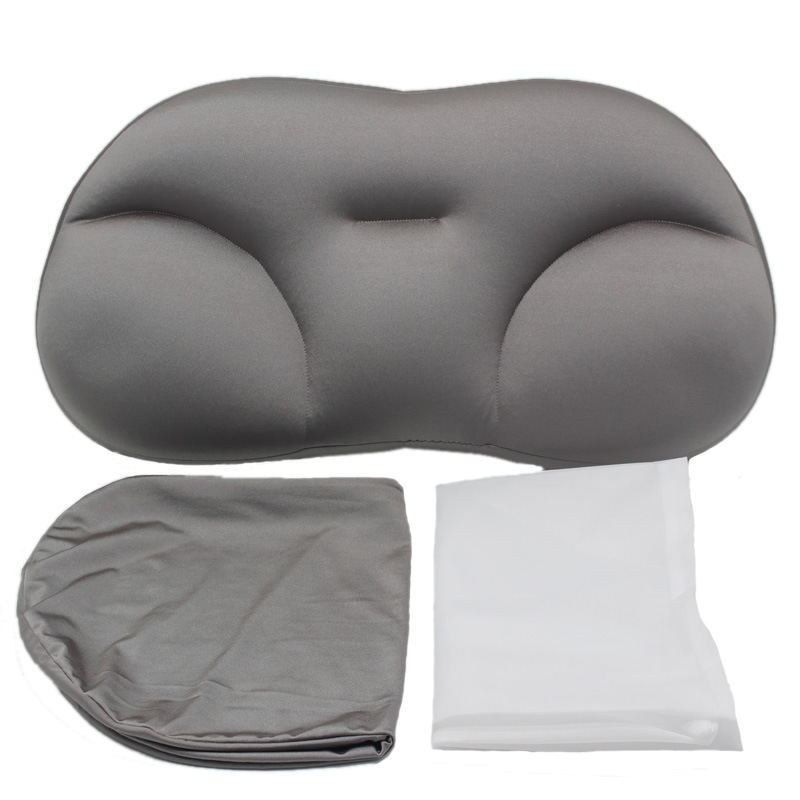 KTX-418707 3D Contoured Anesthetic Pillow - Rectangular Design with EPS Foam Filling, Light Gray & Dark Blue Options, 50x30x10cm