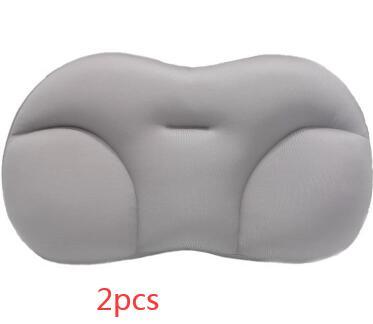 KTX-418707 3D Contoured Anesthetic Pillow - Rectangular Design with EPS Foam Filling, Light Gray & Dark Blue Options, 50x30x10cm