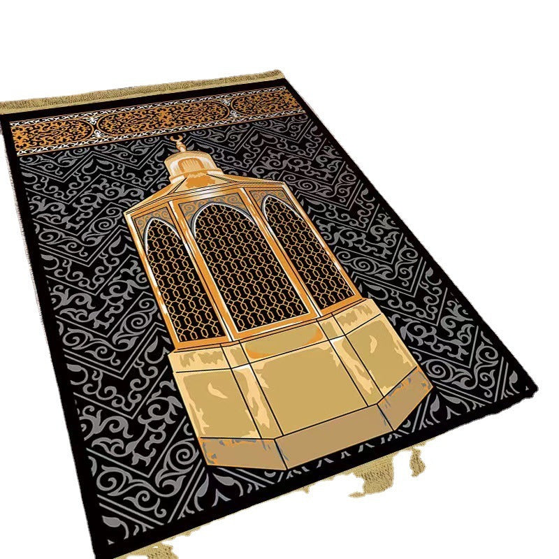 KTX-418707 Versatile Bedside & Coffee Table Blanket, Wear-Resistant Non-Slip Polyester Fiber Mat