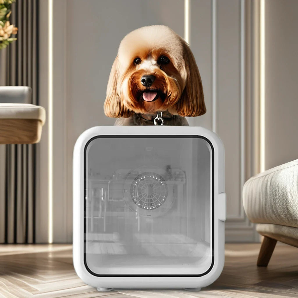 KTX-419283 Automatic Pet Drying Box for Dogs and Cats - Silent Hair Dryer with Efficient Blower