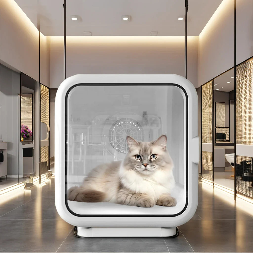 KTX-419283 Automatic Pet Drying Box for Dogs and Cats - Silent Hair Dryer with Efficient Blower