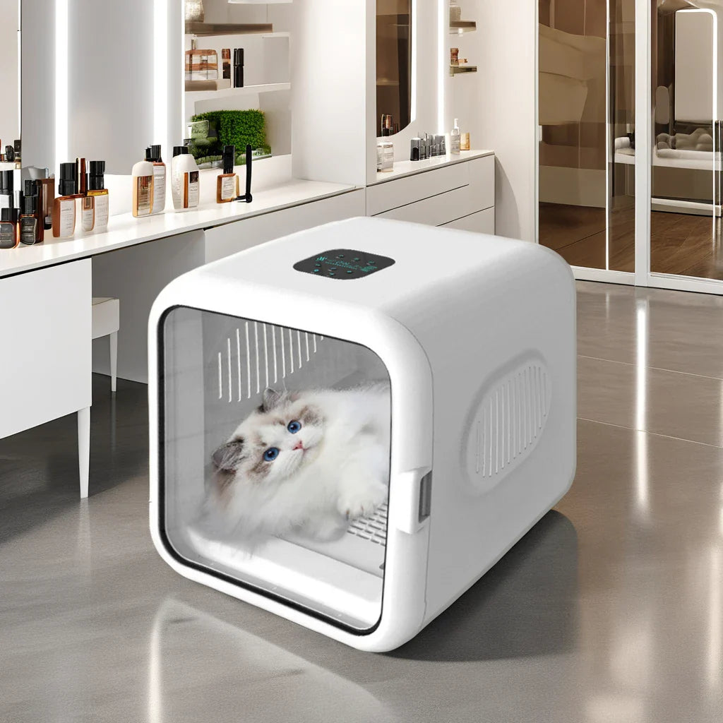 KTX-419283 Automatic Pet Drying Box for Dogs and Cats - Silent Hair Dryer with Efficient Blower