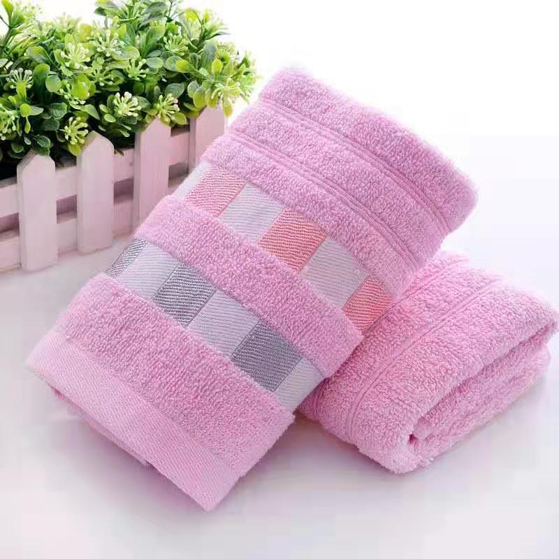 KTX-419603 Thickened Cotton Towel – 34 x 73 cm, Soft and Absorbent