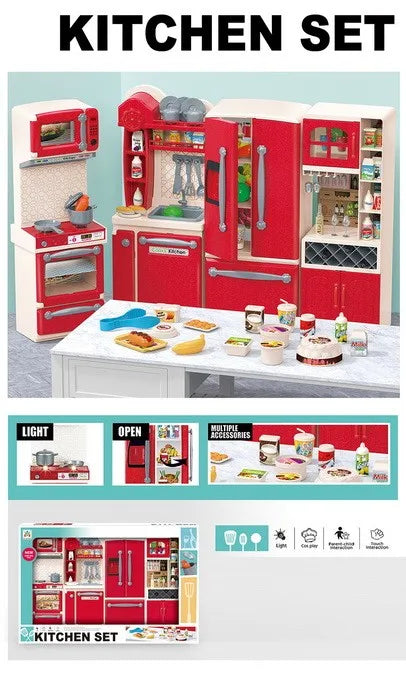 KTX-421011 Mini Plastic Refrigerator Play Set for Kids - Pretend Kitchen Toy for Ages 2 to 14