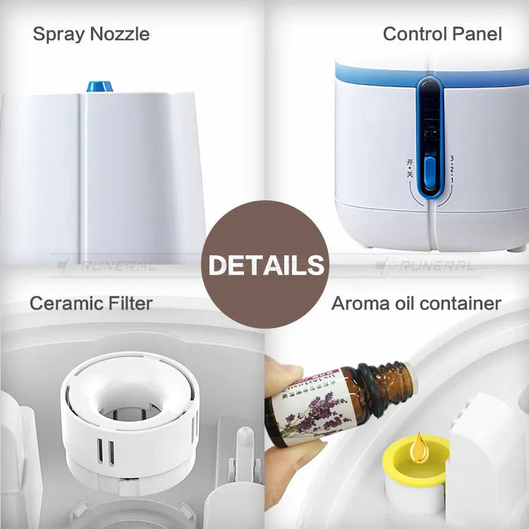 KTX-421523 Desktop Ultrasonic Cool Mist Humidifier 2L Capacity for Home and Office Use