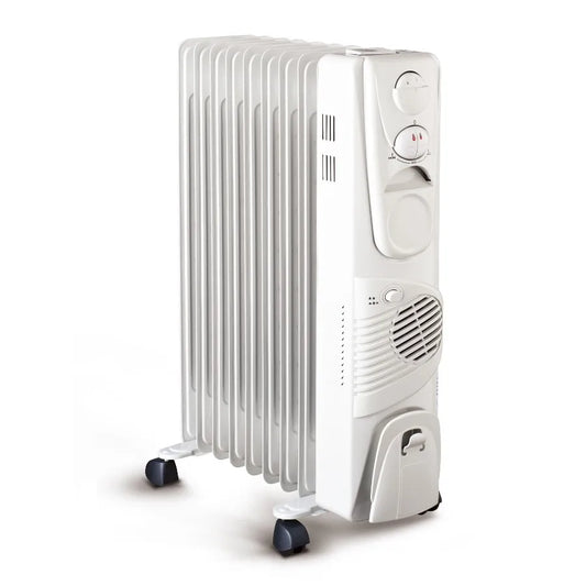 KTX-422099 5-Fin Oil Filled Electric Radiator Heater with Adjustable Thermostat and Safety Features