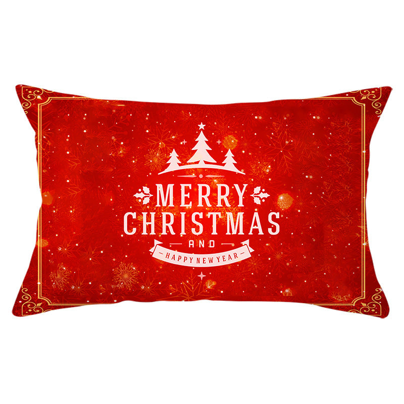 KTX-422163 Peach Skin Velvet Pillowcase, Digital Print, 30cm x 50cm, Single-Sided Design