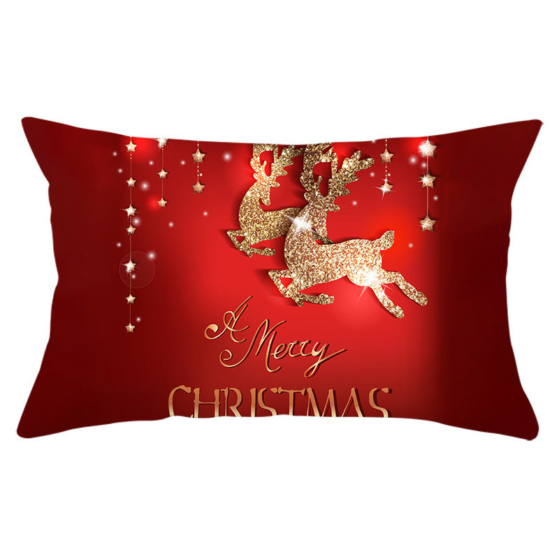 KTX-422163 Peach Skin Velvet Pillowcase, Digital Print, 30cm x 50cm, Single-Sided Design