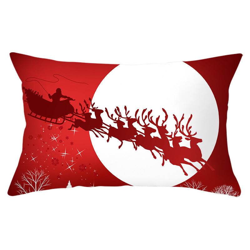 KTX-422163 Peach Skin Velvet Pillowcase, Digital Print, 30cm x 50cm, Single-Sided Design