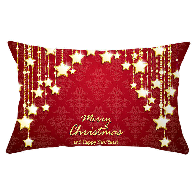 KTX-422163 Peach Skin Velvet Pillowcase, Digital Print, 30cm x 50cm, Single-Sided Design