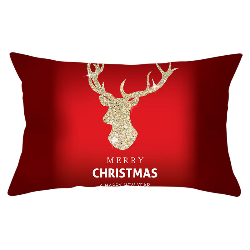 KTX-422163 Peach Skin Velvet Pillowcase, Digital Print, 30cm x 50cm, Single-Sided Design